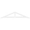 Ekena Millwork Pitch Artisan Architectural Grade PVC Gable Pediment, 48"W x 10"H x 1"P (5/12) GPP048X010X100ART - alternate 3